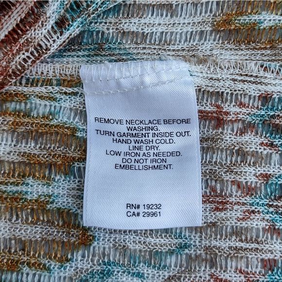 ALFRED Dunner Chevron Stripe Cardigan Medium - Picture 4 of 7